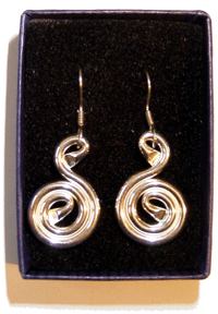 Silver Plated CIR Earrings